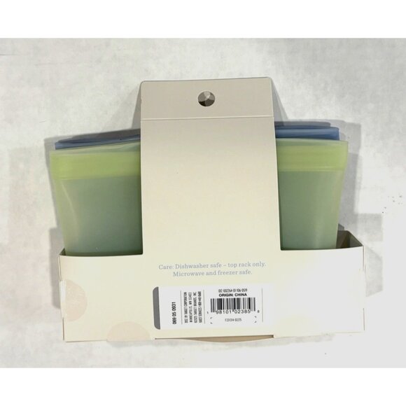 Kids 2 Piece Reuseable Blue Shark Sandwich Lunch Snack Bags BPA Free Cat & Jack - Picture 5 of 7